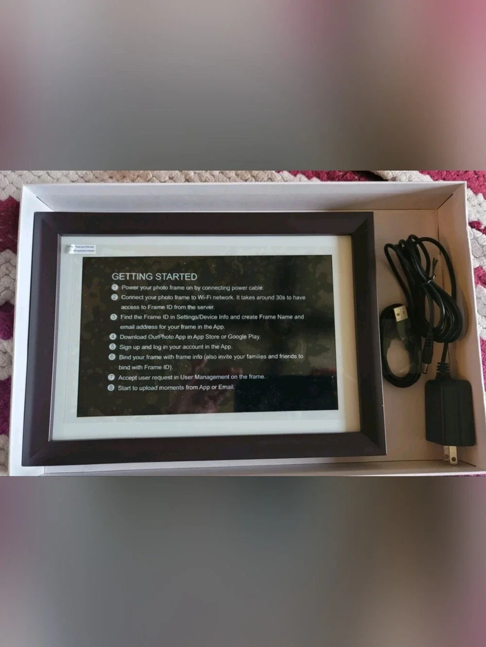 Dragon Touch Digital Picture Frame WiFi 10 inch IPS Touch Screen 32 GB Storage